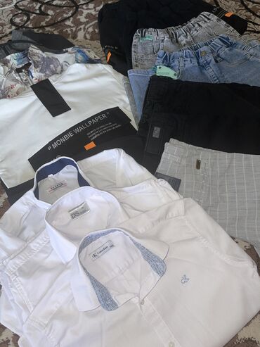 джинсы костюм: Большой пакет вещей на мальчика от 7-9 л Все вещи качественные