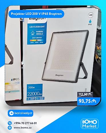 Все для дома и сада: 🔥 Projektor LED 200 Vatt IP65 Braytron ✅ Marka: Braytron ✅ İşləmə — 1