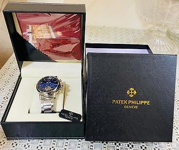 Наручные часы: Patek Philippe Geneve kişi qol saatı - Korpus və qolbaq: parlaq metal — 1