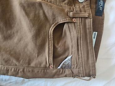 boss prsluci: Replay muške pantalone u braon boji, klasičnog jeans/chino kroja — 4