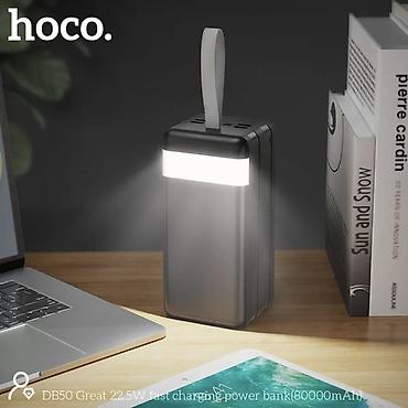 type c: Внешний аккумулятор hoco. Power Bank 80 000 мА·ч с быстрой зарядкой QC — 7