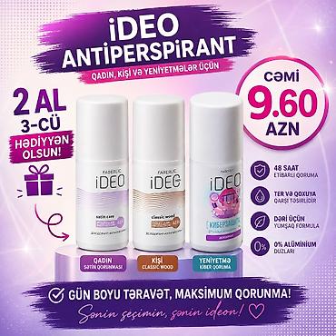 2 ədəd antiperspirant al 3-cü hədiyyən olsun lalafo.az -da 2 ədəd antiperspirant al 3-cü hədiyyən olsun