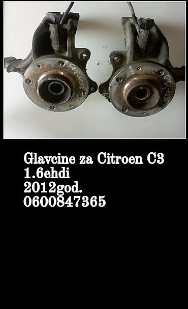 providni g shock: Glavčine točkova za Citroën C3 – motor 1.6 e-HDi, godište 2012. - — 1