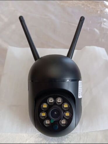wifi kodu dəyişmək: Wi‑Fi IP təhlükəsizlik kamerası - Rəng: qara, ikili Wi‑Fi antenalı
