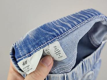 kik spodnice: Spodnie jeansowe, H&M, 4-5 lat, 110, stan - Bardzo dobry — 5