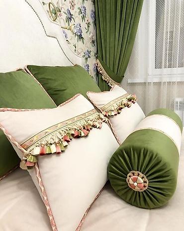 Шторы и занавески: Комплект штор, Хлопок, Изготовление на заказ, Для спальни — 9