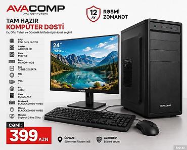 🔥 **AVA COMPUTERS — CƏMİ 399 AZN!** 🔥 🖥️ **Tam hazır kompüter dəsti**