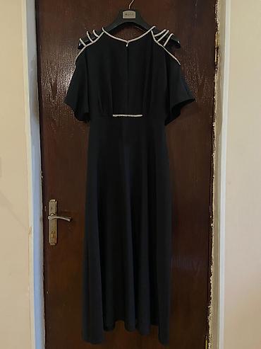 Qadın gecə/festiv al qara don - Rəng: qar a - Uzunluq: maxi - Qol