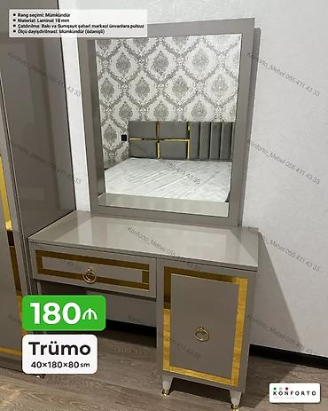 termo mebel: Trümo – 40×180×80 sm - Material: 18 mm laminat - Rəng seçimi — 1