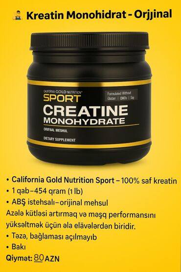 i̇dman qidası: Kreatin Optimum Nutrition, Çəki: 201 - 500 g, Yeni