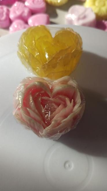 Букеты из мыла: Увлажняющее глицериновое гипоаллергенное мыло ручной работы с шикарным — 24