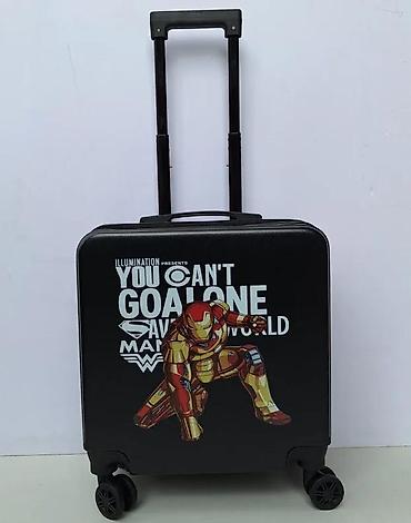 Putni koferi i torbe: Set kofera sa motivom superheroja – 2 dela - Dizajn: crni kofer i — 5