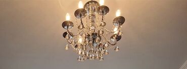 Vazalar: Çılçıraq, 8 lampa, Xrustal