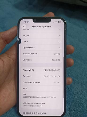 Apple iPhone: IPhone 13 Pro, Б/у, 256 ГБ, Sierra Blue, Чехол, 100 % — 9