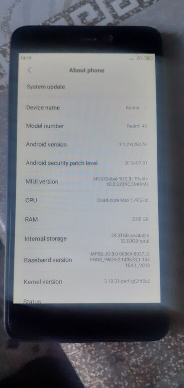 xiaomi qin 2 бишкек: Xiaomi Redmi 4A, 2 GB, цвет - Серый