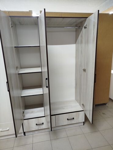 Шифоньеры: Шифоньер, Новый, Прямой, цвет - Белый, ЛДСП — 2