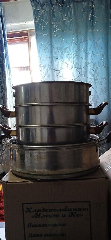 мантышница деревянный: Многоярусная пароварка (мантышница/каскан) из металла. - Конструкция — 1