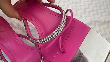 Босоножки, сандалии, шлепанцы: Босоножки, 39, Mango, Б/у, цвет - Розовый, Самовывоз — 2