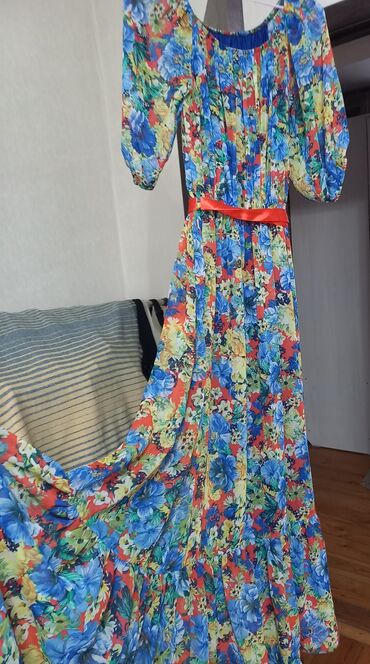 Платья: Платье шифон лёгкий и свободный,Турция