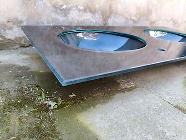 qara peleng sekilleri: İkiqat şüşə hamam lavabosu paneli - Material: qalın, sərt temperli — 2