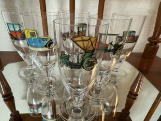 набор ключ оригинал: Фужеры "Авто", чешские