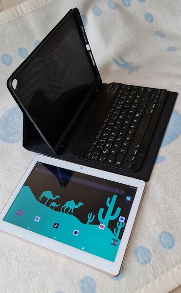 Tableti: Tanlet sa 2 sim karticebi blutut tastaturo I maskom kao nov nema mane — 2