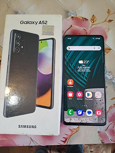 Mobil telefonlar: Samsung Galaxy A52, 128 GB, rəng - Mavi, Barmaq izi — 3