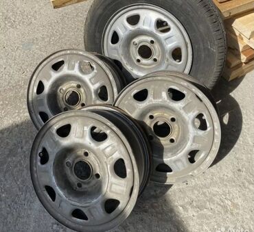 колесо диски: Железные Диски R 13 Chevrolet, Комплект, отверстий - 4, Б/у