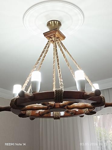 Çilçıraqlar: Çılçıraq, 6 lampa, Taxta — 1