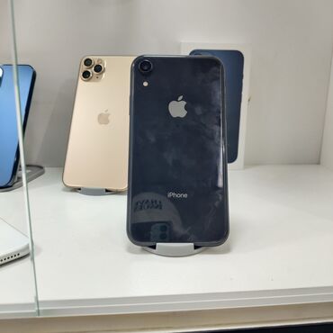 Apple iPhone: IPhone Xr, Б/у, 64 ГБ, Черный, Зарядное устройство, Защитное стекло, Чехол, В рассрочку, 84 %