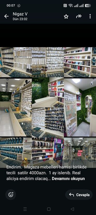 Yataq otağı dəstləri: Endirim. Magaza mebelleri hamisi birlikde tecili satilir 4000azn. 1