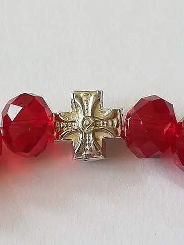 Narukvice: Lančana narukvica, Handmade, Materijal: Kristal, Perlice, Srebro — 6