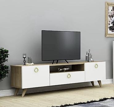 TV altlığı: Məhsul: TV stendi və divar modullu media dəsti Təsvir: - Müasir — 3