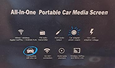 polovni tableti sa sim karticom: All-In-One Portable Car Media Screen – prenosivi multimedijalni ekran — 2