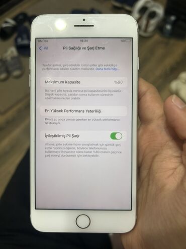 Redmi: IPhone 8 Plus, 256 GB, Ağ, Barmaq izi