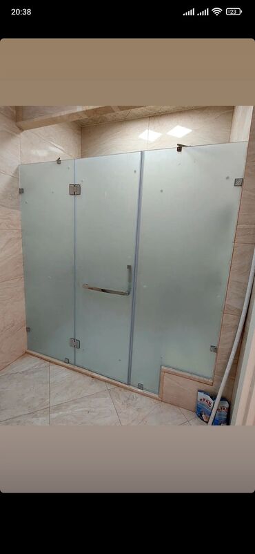 Duş kabinaları, arakəsmələr: Yeni Üstü açıq kabina, Künc üçün, Pulsuz çatdırılma — 28