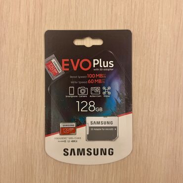кассета адаптер: Продаю флешку micro sd card Samsung Evo Plus 128gb. Карта 100%