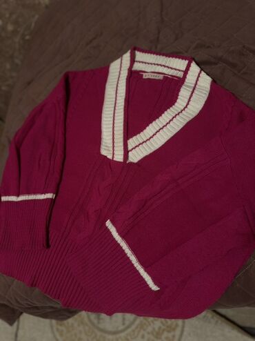 женские кофты в полоску: Qadın trikotaj sviter/cardigan (BRULARY etiketli) - Rəng: tünd lalafo.az -da женские кофты в полоску: Qadın trikotaj sviter/cardigan (BRULARY etiketli) - Rəng: tünd