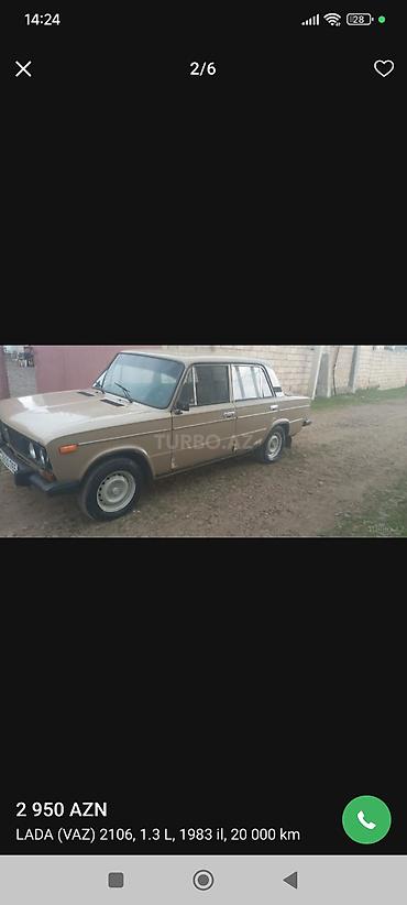 30 kuza: VAZ (LADA) 2106: 1.3 l | 1983 il 20000 km Sedan — 4