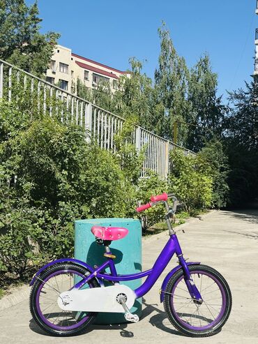 коврик для фитнеса бишкек цена: Детский велосипед, 2-колесный, 4 - 6 лет, Для девочки, Б/у