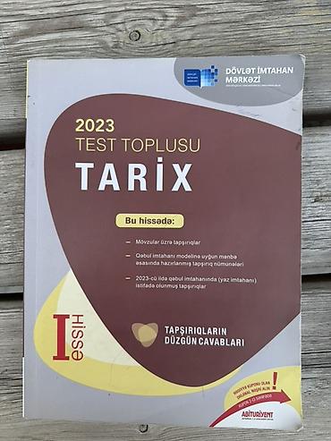 tibbi maşa: Azərbaycan Tarixi Testlər 11-ci sinif, DİM, 1-ci hissə, 2023 il — 1