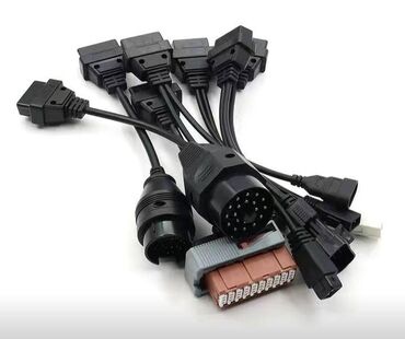 полный комплект: Набор переходников ОБД2 OBD2. 8 шнуров. Новый. Телефон О 7 О 7 66 88