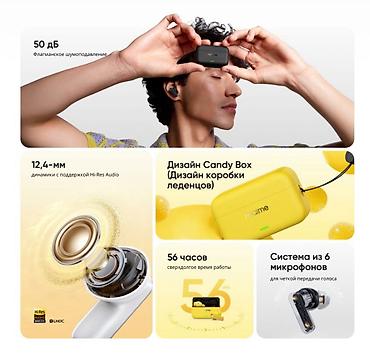 hoco eq34 plus: Беспроводные наушники Realme Buds T500 Pro Купить в Бишкеке Realme — 2