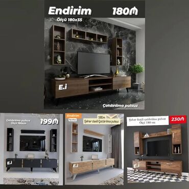 qonaq otagi ucun oboylar 2020: Yeni, TV stend