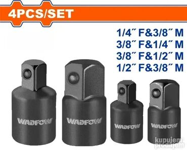 uklopni sat cena nis: 4-delni set adaptera za udarne utičnice WADFOW WMS6404 🔩 Set od 4