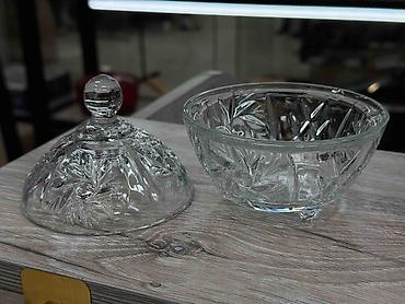 конфетница: Стеклянные сахарницы/конфетницы с крышкой - Бренд: Kaveh (Glass — 10