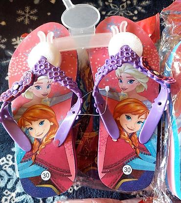 Papuče: Dečije japanke – motiv crtanog filma Frozen - Model: japanke sa T — 13