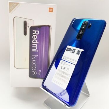 сотовый телефон fly ff281 черный: Redmi Note 8 Pro, 128 GB, rəng - Göy, Sənədlərlə