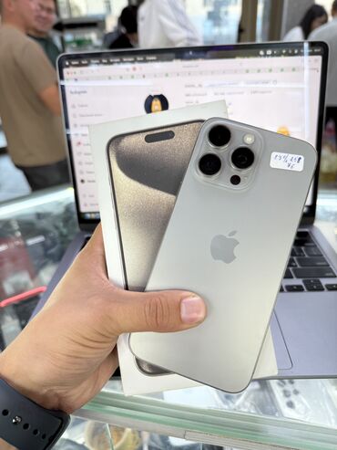 айфон 16 макс: IPhone 16 Pro Max, Колдонулган, 256 ГБ, Natural Titanium, 86 %