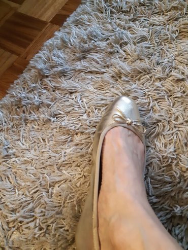 zara zlatne sandale: Ballet shoes, Graceland, 37